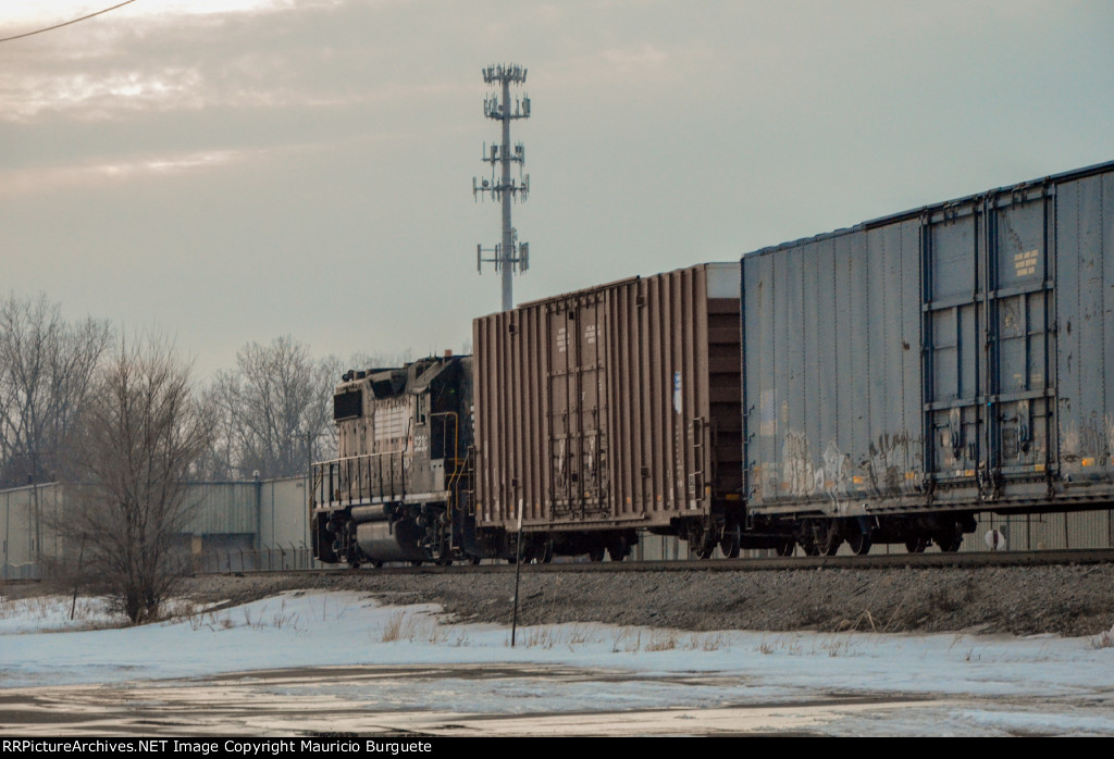 NS GP38-2 Locomotive in the yard